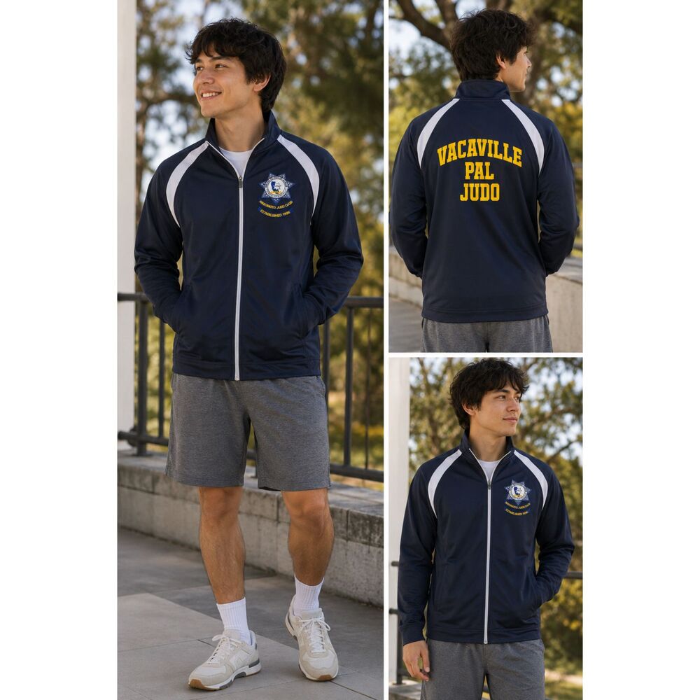 Makimoto Judo Club Vacaville PAL Full Zip Track Jacket Navy Size M/L